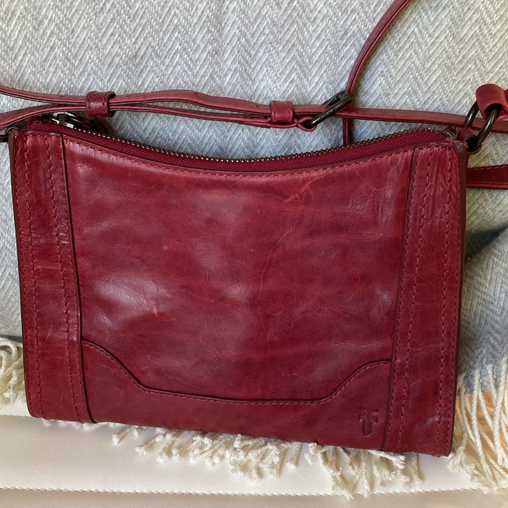 Frye Red Leather Crossbody Bag - Picture 5 of 13